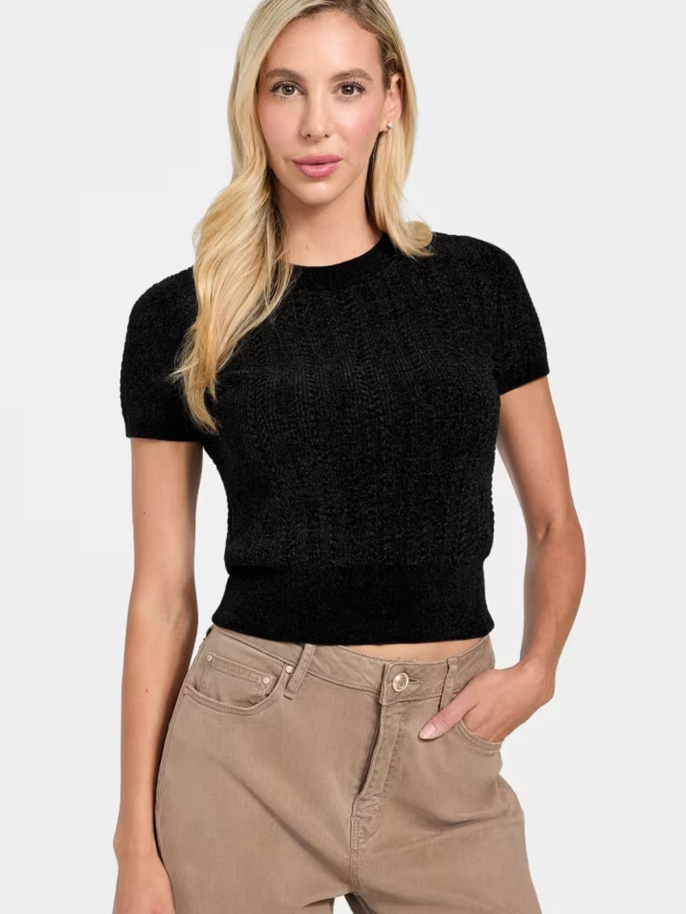Guess Marcie Chenille Sweater Top